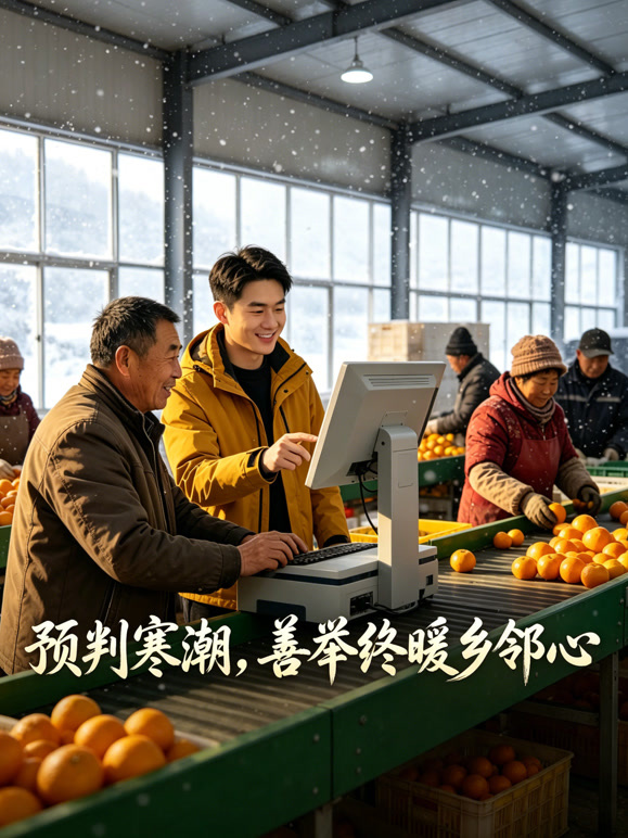 预判寒潮，善举终暖乡邻心