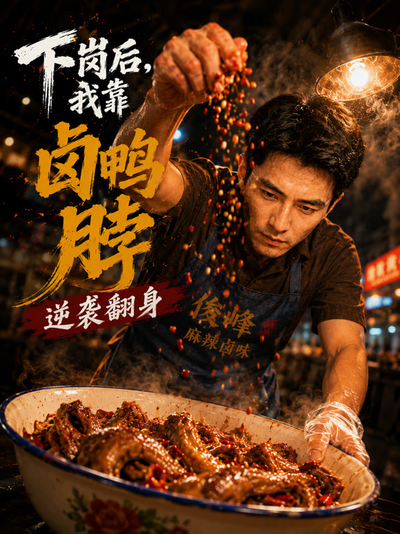 下岗后，我靠卤鸭脖逆袭翻身