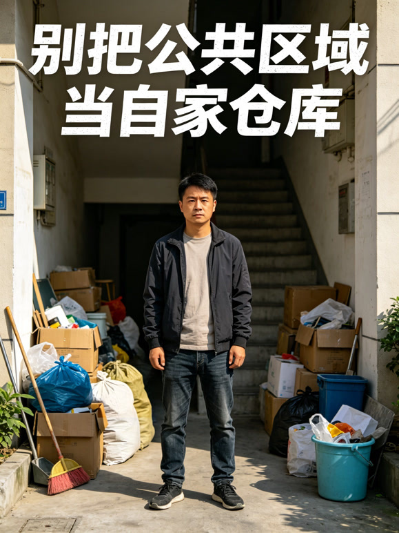 别把公共区域当自家仓库
