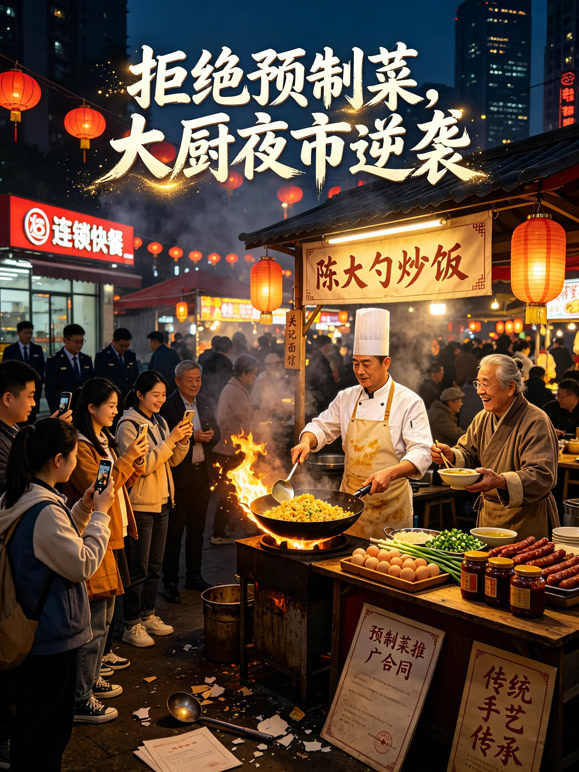 拒绝预制菜，大厨夜市逆袭