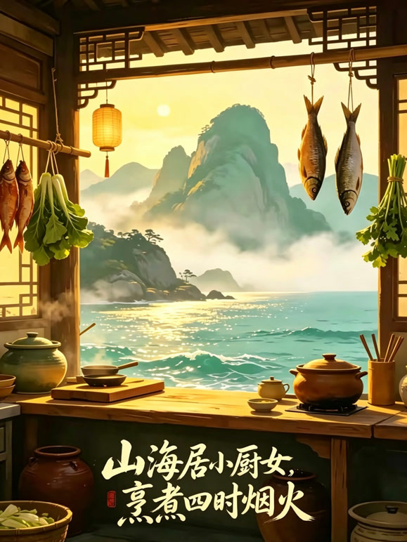 山海居小厨女，烹煮四时烟火