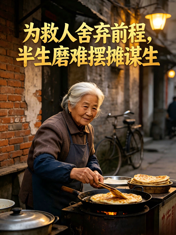 为救人舍弃前程，半生磨难摆摊谋生