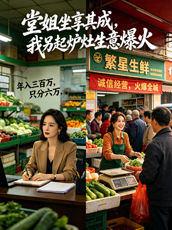 堂姐坐享其成，我另起炉灶生意爆火